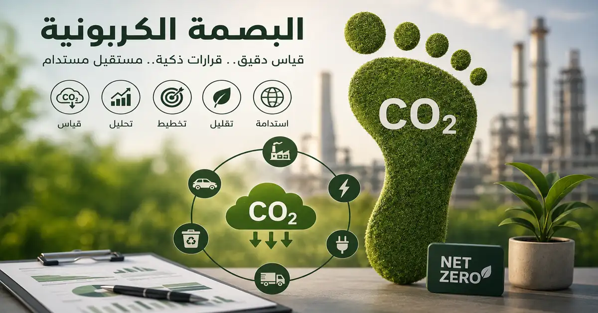 البصمة الكربونية: الدليل الشامل لقياس انبعاثات الكربون وتقليلها في الشركات