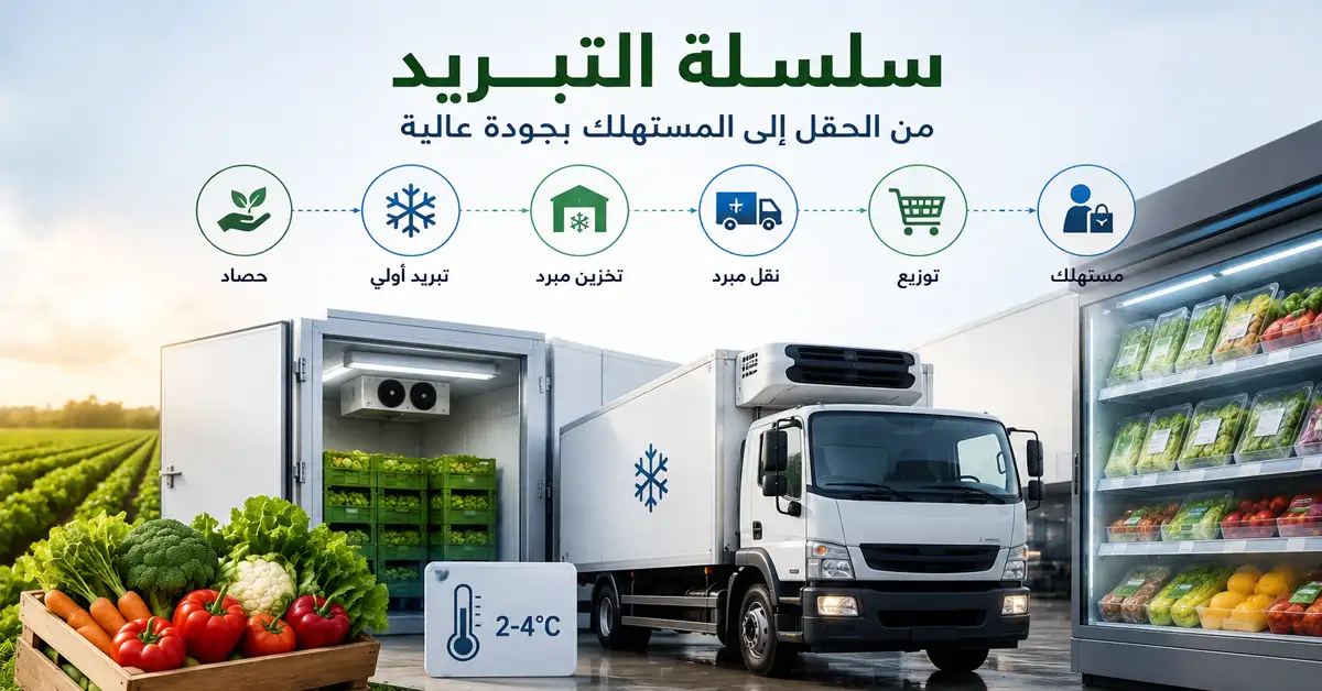 التخزين البارد للمنتجات الزراعية: كيف تحافظ سلسلة التبريد على الجودة وتقلل الفاقد؟